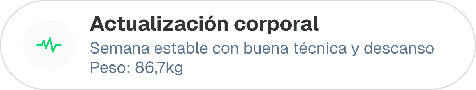 Actualización corporal